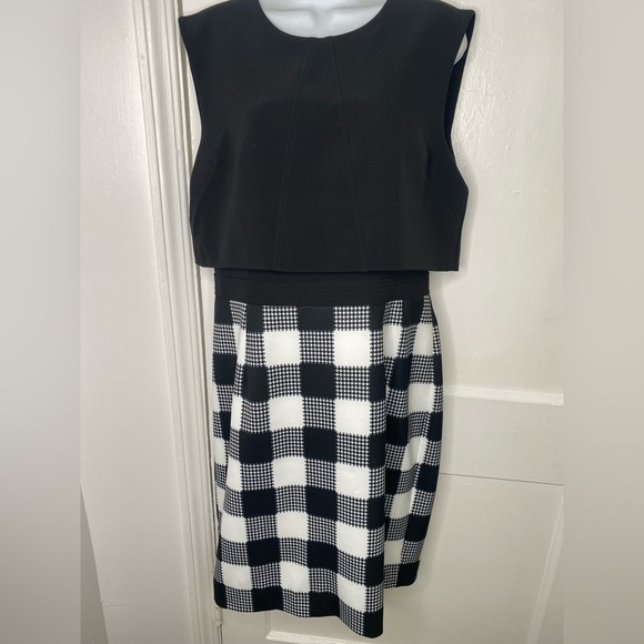 TOCCIN (NY) NWT Black and White Checkered Dress - Picture 2 of 14